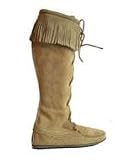 Women Shoes MINNETONKA 1427 FRONT LACE TAN SIZE 7