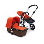 Bugaboo Cameleon Stroller - Dark BrownBase - Orange Fleece