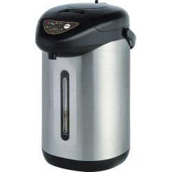 "Eurolux REL5150S 5 Quart Hot Pot with Reboil and Auto Dispense, Black/Stainless Steel"