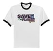 Save The Planet Go Green Ringer T-Shirt
