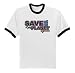 Save The Planet Go Green Ringer T-Shirt