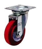 ヨドノ プレス製自在車 ゴム車輪付 WJ130