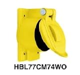 Hubbell HBL77CM74WO Lift Cover Plate 50A 125/250V