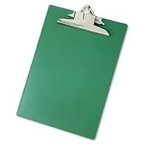 Saunders Recycled Plastic Clipboard, 1-Inch Capacity, Holds 8.5 x 12 Inches, Green (21604)