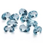6x4 mm-3.06 Cts Aquamarine ( Oval-AA )