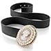 Italy Cameo 35mm Sardonyx Buckle with Black Classic Belt