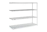Nexel Stainless Steel Wire Shelving Add-On 72W X 24D X 63H