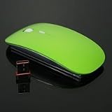 TopCase Green USB Optical Wireless Mouse for Macbook (pro,air) and All Laptop + Free TopCase® Mouse Pad