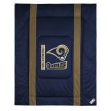 Sports Coverage 01JSCOM1RAMTWIN Sideline Saint Louis Rams Twin Comforter in Midn