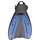 Aeris Mako Scuba Diving and Swim Fin Blue XL (Size 12+)