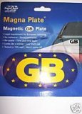 Magna Plate - Magnetic GB Plate For European Driving