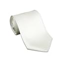 Solid WHITE tie