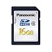 Panasonic Class 6, up to 20MB/s, 16GB SDHC card