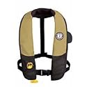 Mustang Deluxe Inflatable PFD with HIT (Auto-Hydrostatic),Tan/Black