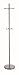 Adesso Jax Coat Rack, Satin Steel