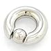 316L Surgical Steel Captive Bead Ring CBR 00g