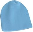 Short Knit Acrylic 8'' Winter Beanie, Sky Blue