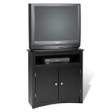 Tall Corner TV Cabinet in Black BTV3232