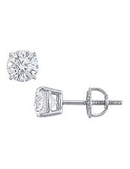 Platinum : Round Diamond Stud Earrings â€" 1.50 CT. TW.