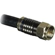 Philips SDW5204O - RF cable - F connector (M) - F connector (M) - 12 ft - quad shielded coaxial - ( RG-6 )