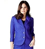 Per Una Pure Linen Rear Frill Jacket
