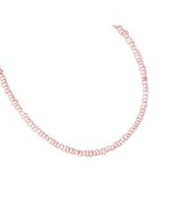 Pretty in Pink Button Pearl Childrens Necklace - Made in the USA