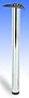 28" Office Height Table Leg - Silver Aluminum