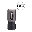 Round "Faxed" Ink Stamp, 5/8", Red Ink (SHA11409) Category: Pre-Inked Stamps