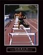 Goals - Runner Jumping Hurdles, Motivational Poster