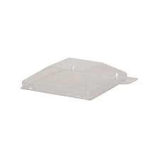 Packnwood "Klarity" Clear Pet Lid, 2.5" Length x 2.5" Width x 1.0" Height (4 Packs of 50)