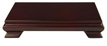 Asian Furniture & Décor - Chinese Rosewood Stained Hardwood Rectangular Stand / Base 5" X 3"