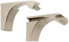 Luna Shelf Bracket (Set of 2) Finish: Polished Nickel