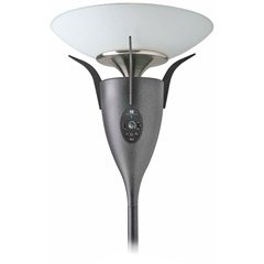 Hunter 21631 Concert Breeze Duo Wireless Speaker Floor Lamp, Black