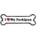 I Love My Yorkipoo - Car Bone Magnet