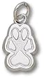 Southern Illinois Univ Paw 1/2" Charm/Pendant