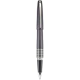 Pilot MR Retro Pop Collection Gel Roller Pen, Gray Barrel with Hound's Tooth Accent, Fine Point, Black Ink (91405)