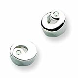 Sterling Silver White Ice .02ct. Diamond Earrings