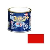 アサヒペン　水性スーパーコート　1/5L　赤
