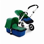 Bugaboo Cameleon Stroller - Dark Blue Base - 2007 Green Fleece