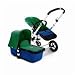 Bugaboo Cameleon Stroller - Dark Blue Base - 2007 Green Fleece