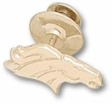 Denver Broncos 3/8 2-D Logo Lapel Pin - 10KT Gold Jewelry