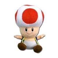 Hudson Soft Super Mario Party Super Mario Brothers Toad 7 Inch Plush Doll