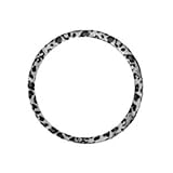 Animal Print Steering Wheel Cover - Snow Leopard