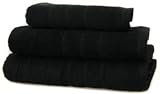 Kitchen & Housewares : Fantastic Value 100% Cotton Black 400gsm Bath Sheet