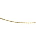 14K Yellow Gold Diamond Cut Rope Chain - 18 inches
