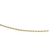14K Yellow Gold Diamond Cut Rope Chain - 16 inches