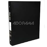 Adorama Archival Oversized Storage Binder Box with Easy Open and Close Latch, Black, 12-1/2" x 10-1/4" x 1-7/8"