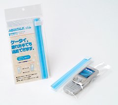 アクアトーク 携帯電話防水ソフトケース スライド ブルー AQS-05