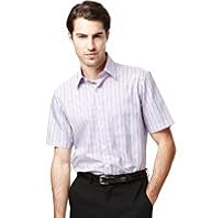 Collezione Pure Cotton Short Sleeve Striped Shirt