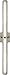 Feiss WB1878SN-L1 Cutler LED Glass Wall Vanity Bath Lighting, Satin Nickel, 1-Light (36"W x 5"H)